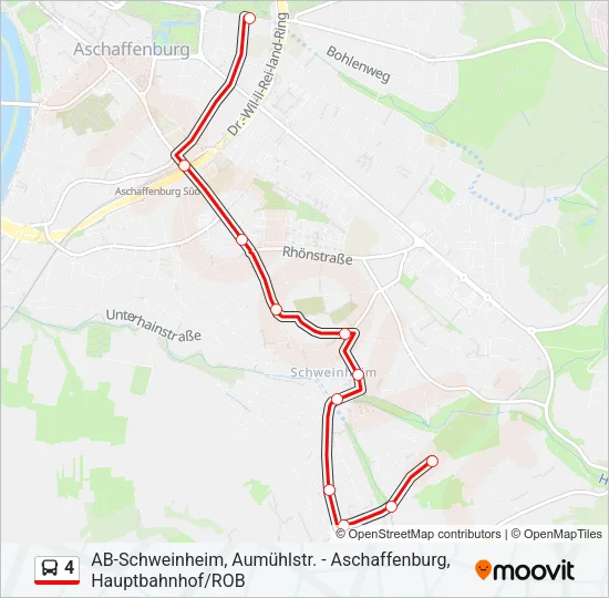 4 Bus Line Map