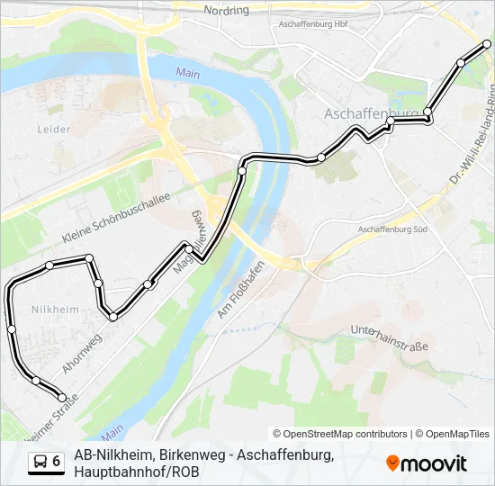 6 Bus Line Map