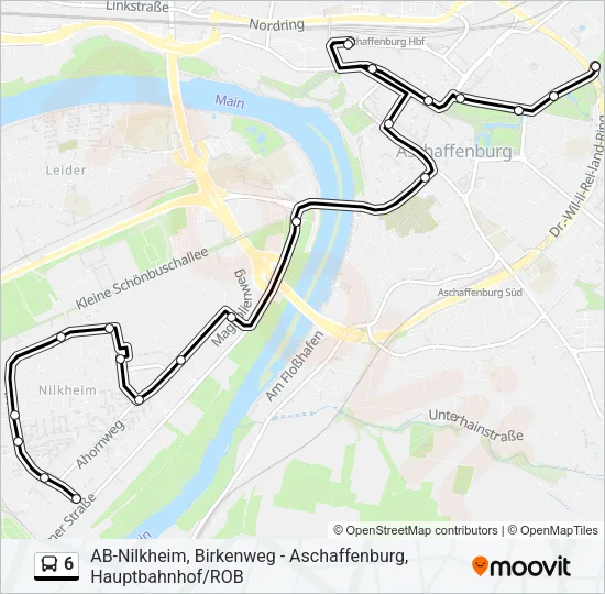 6 Bus Line Map