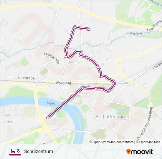 8 Bus Line Map