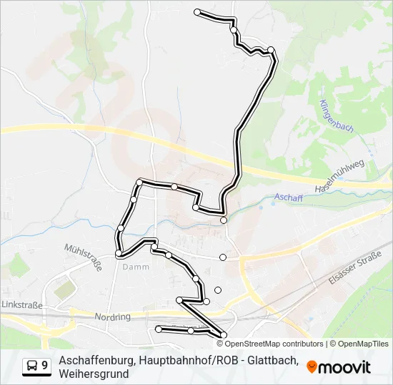 9 Bus Line Map