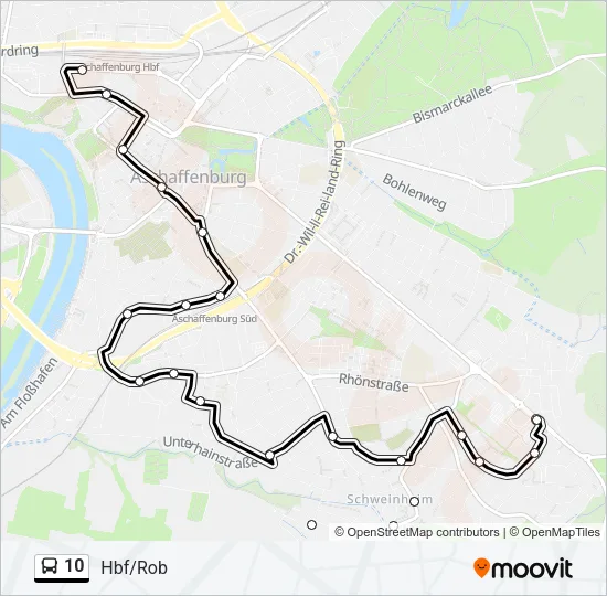 10 Bus Line Map