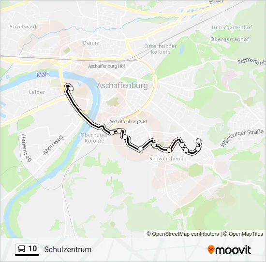 10 Bus Line Map