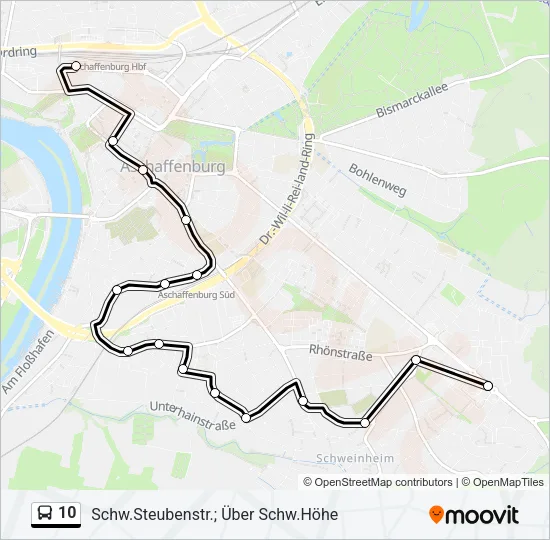 10 Bus Line Map