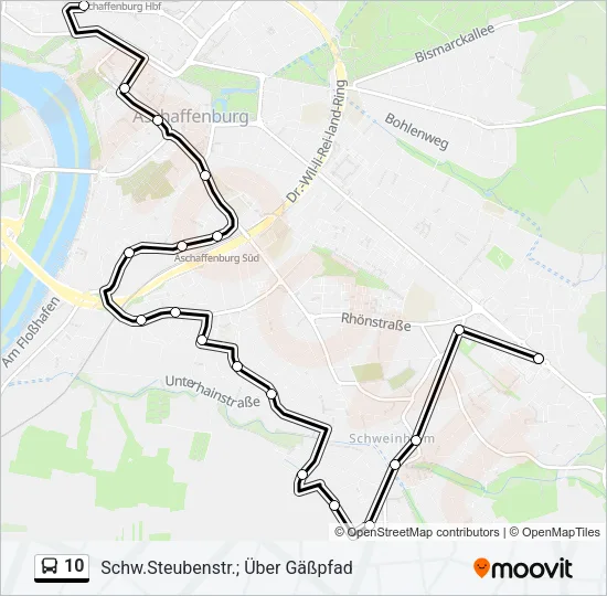 10 Bus Line Map