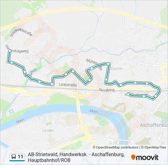11 Bus Line Map