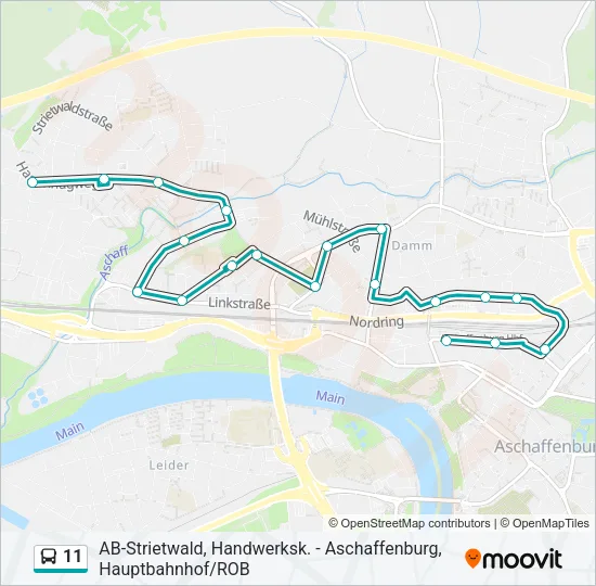11 Bus Line Map