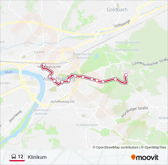 12 Bus Line Map