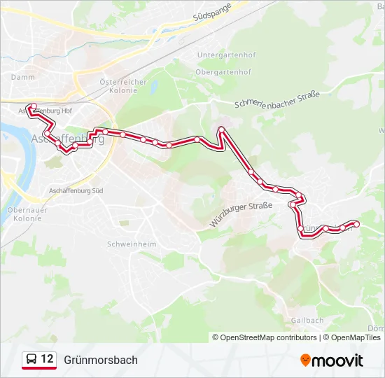 12 Bus Line Map