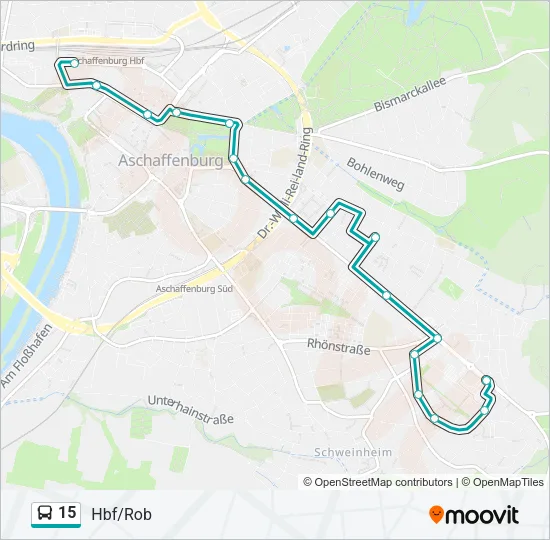 15 Bus Line Map
