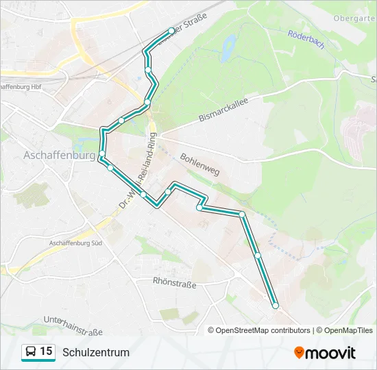 15 Bus Line Map