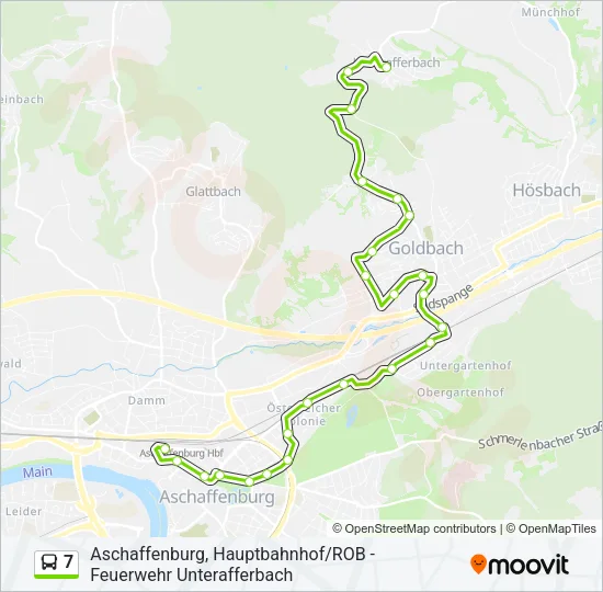 7 Bus Line Map