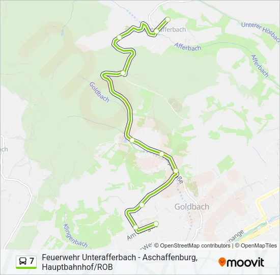7 Bus Line Map