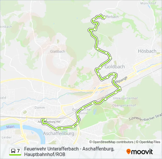 7 Bus Line Map
