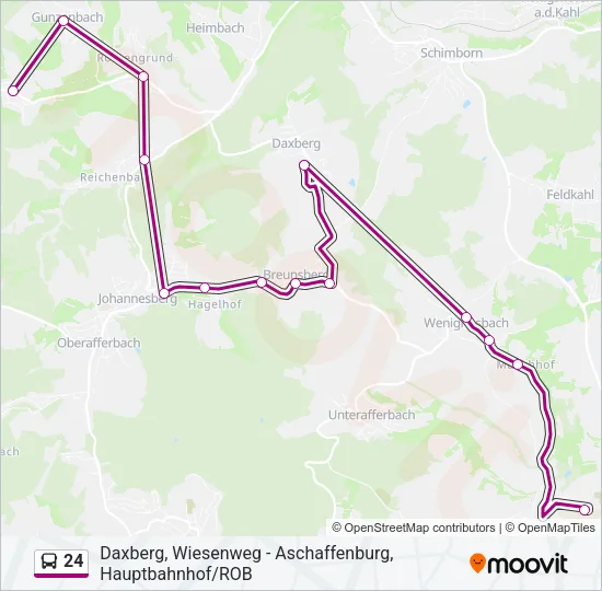 24 Bus Line Map
