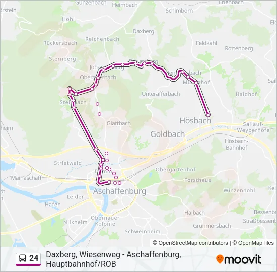 24 Bus Line Map