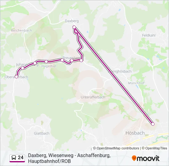 24 Bus Line Map