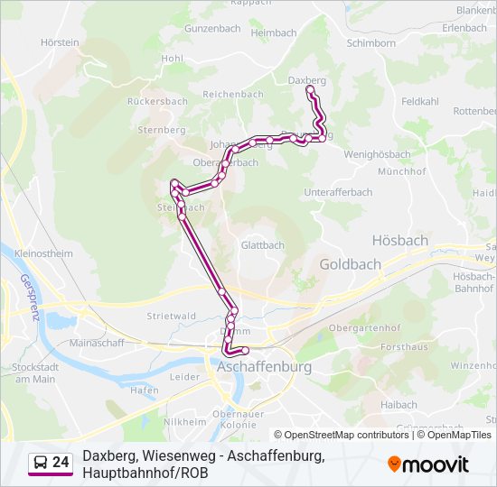 24 Bus Line Map