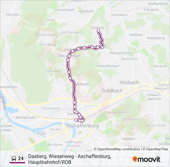 24 Bus Line Map