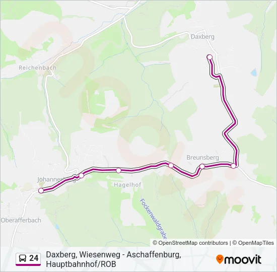 24 Bus Line Map