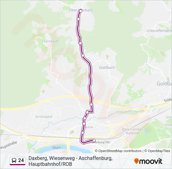 24 Bus Line Map