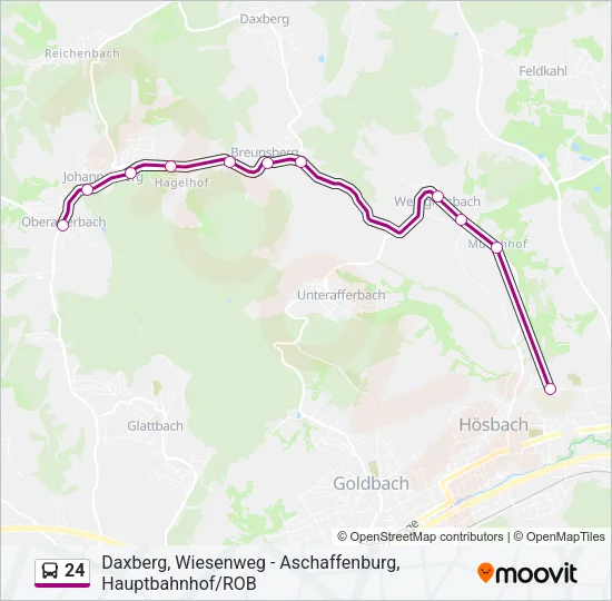24 Bus Line Map