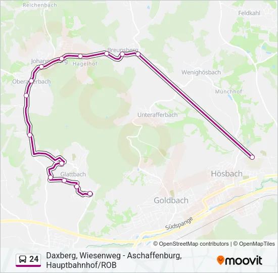 24 Bus Line Map
