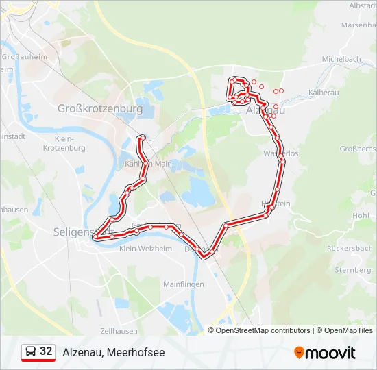 32 Bus Line Map