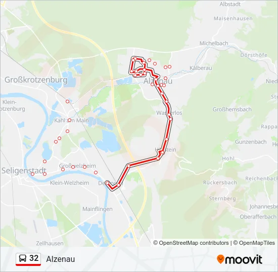 32 Bus Line Map