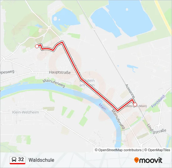 32 Bus Line Map