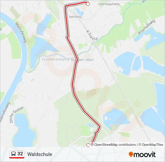 32 Bus Line Map