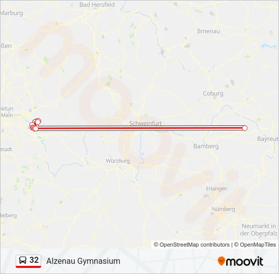 32 Bus Line Map