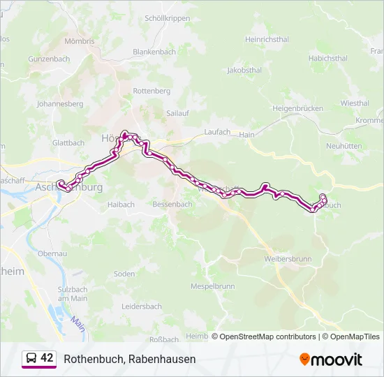 42 Bus Line Map