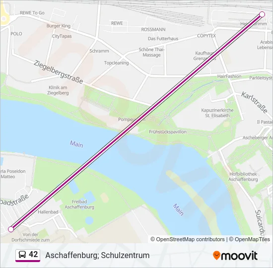 42 Bus Line Map