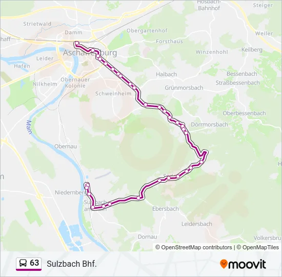 63 Bus Line Map