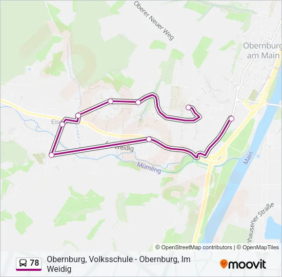 78 Bus Line Map