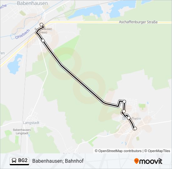 BG2 Bus Line Map
