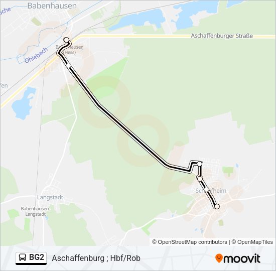 BG2 Bus Line Map