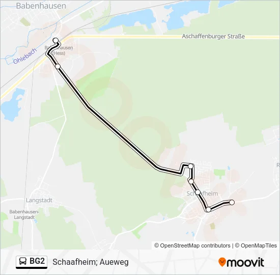 BG2 Bus Line Map