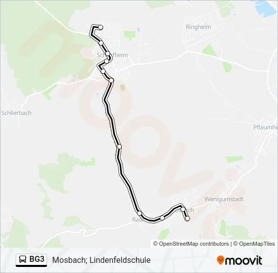 BG3 Bus Line Map