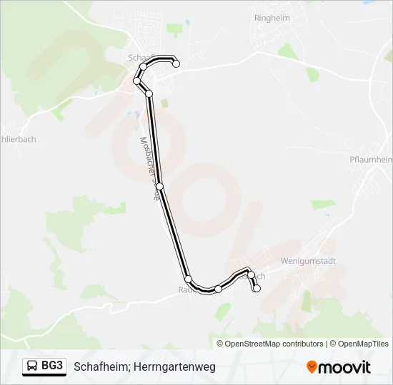 BG3 Bus Line Map