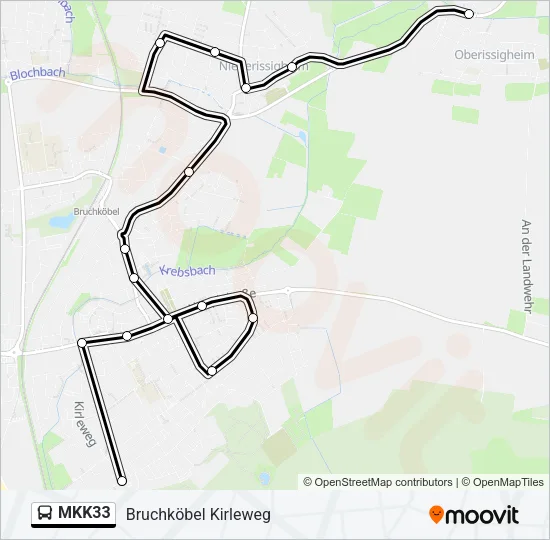 MKK33 Bus Line Map