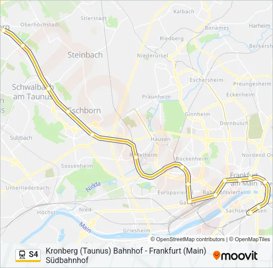 S4 Train Line Map