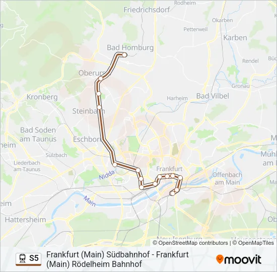 S5 Train Line Map