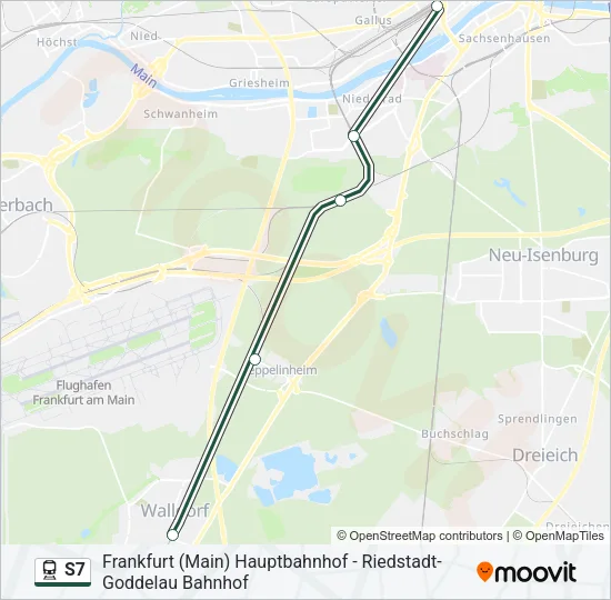 S7 Train Line Map