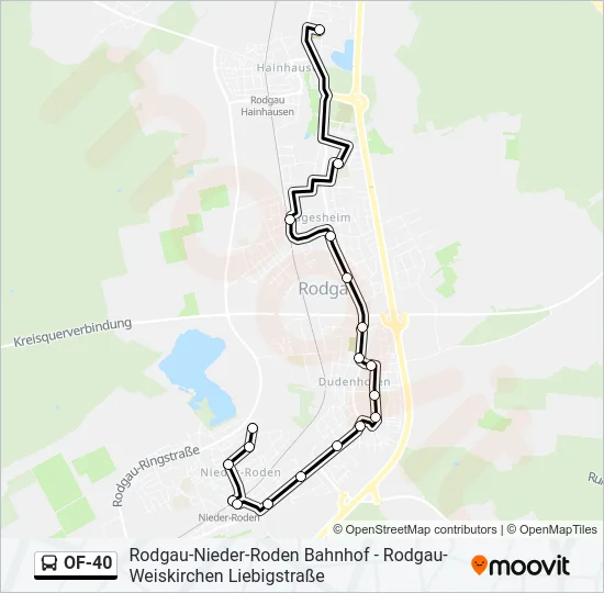 OF-40 Bus Line Map