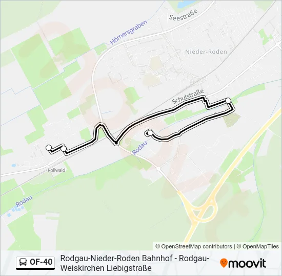 OF-40 Bus Line Map