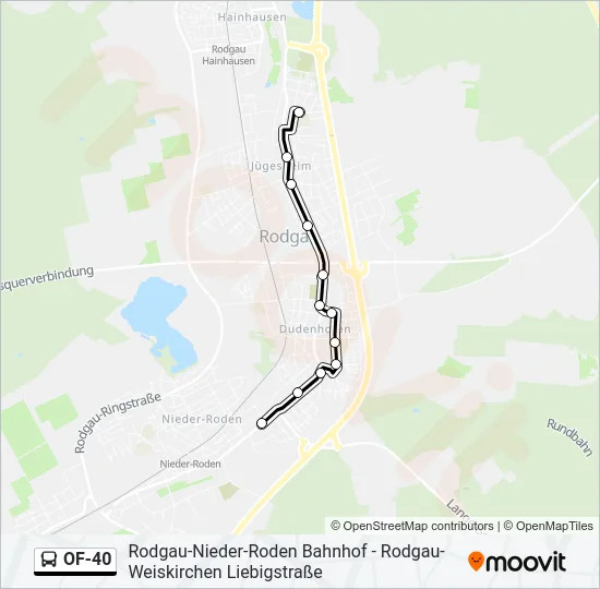 OF-40 Bus Line Map