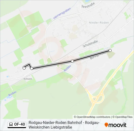 OF-40 Bus Line Map