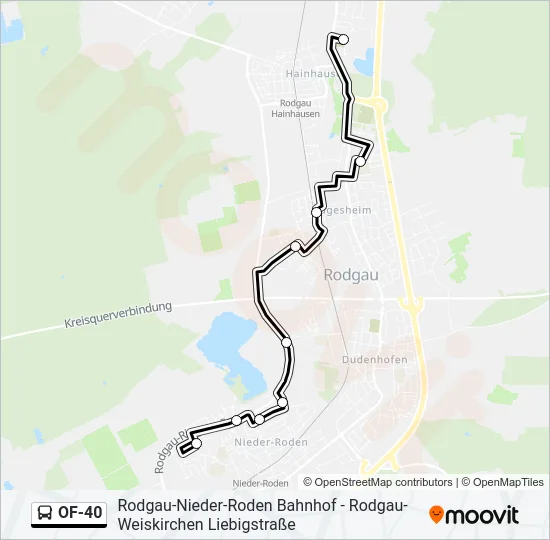 OF-40 Bus Line Map